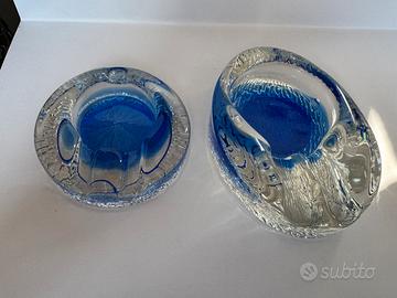 Set 2 Posacenere Mandruzzato Murano Sommerso 70