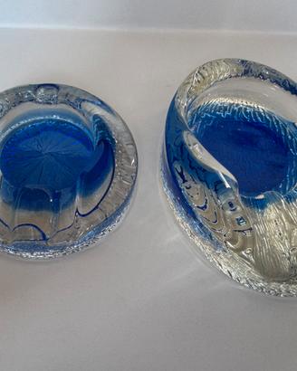 Set 2 Posacenere Mandruzzato Murano Sommerso 70