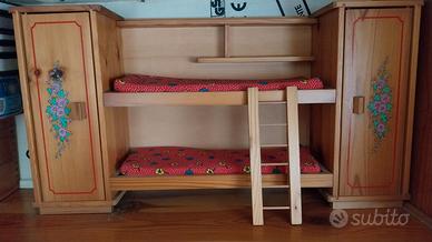 Giocattolo letto a castello per Barbie