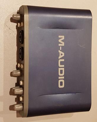 Scheda audio m-audio fast track pro