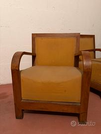 Coppia di poltrone Decó