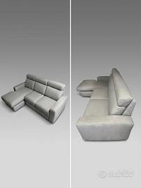 Divano quattro posti grigio (poltrone sofà)
