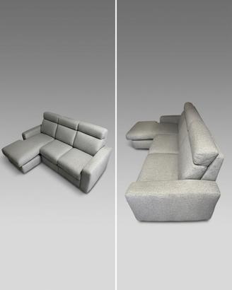 Divano quattro posti grigio (poltrone sofà)