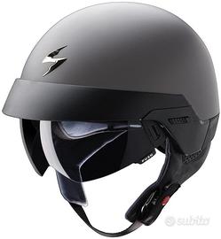 CASCO JET VINTAGE MOTO SCORPION EXO 100 NERO OPACO
