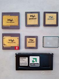 Cpu Pentium e Pentium  Pro rare da collezione