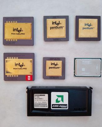 Cpu Pentium e Pentium  Pro rare da collezione