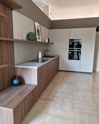 cucina contemporanea in bilaminato top gres