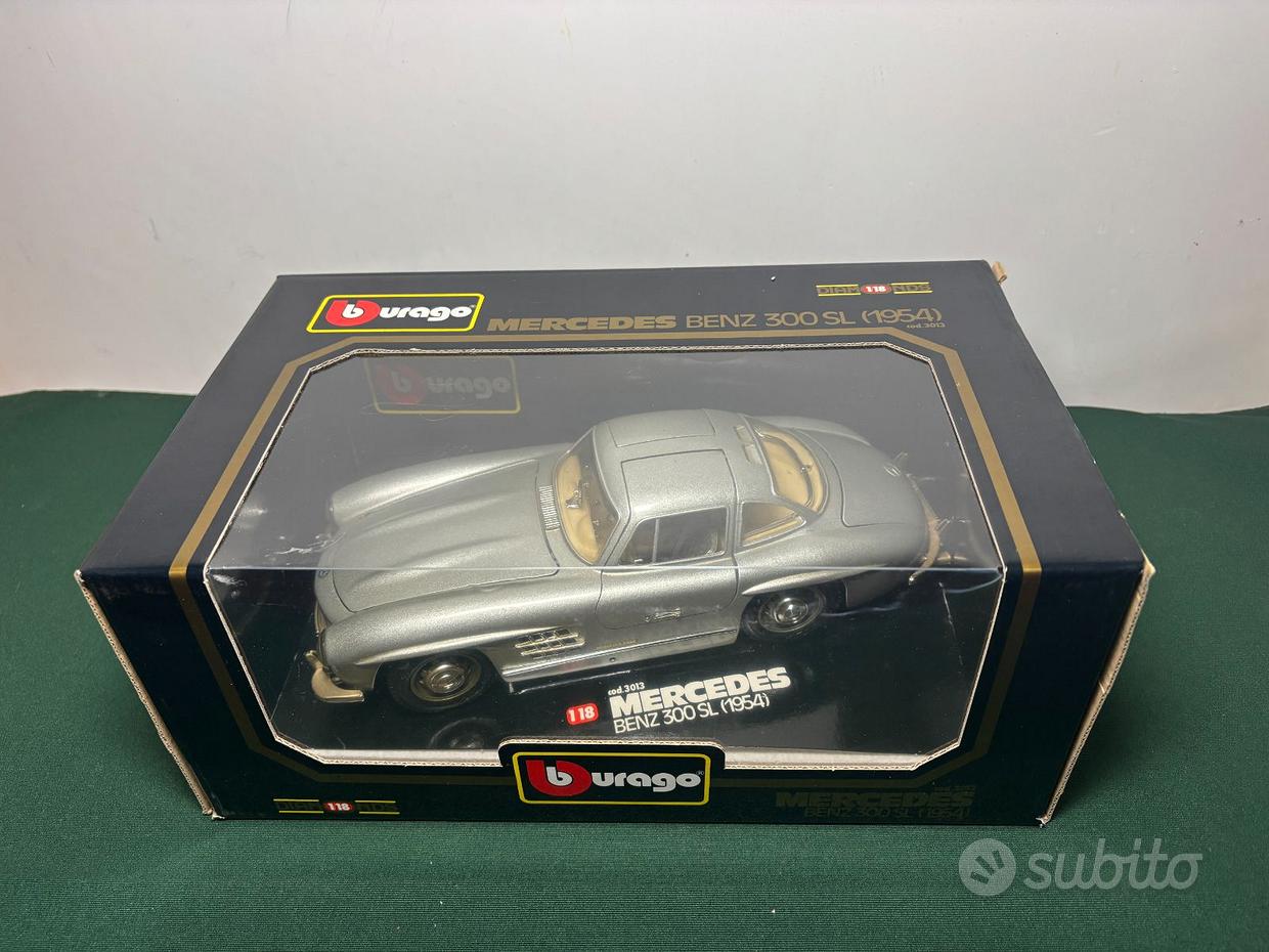 imtfzct 1955 300sl modello auto d'epoca, 1/32 giocattolo con funzione audio e luce, giocattolo per bambini, con funzione pullback, modello auto in qualità da collezione, regalo per bambini (argentato