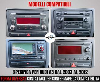 Audi a3 KIT COMPLETO Autoradio android stereo 2din