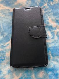 Custodia telefono classica nera a portafoglio