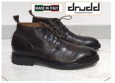 Drudd Scarpa uomo polacchine Made Italy Pelle n.43