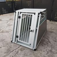 Trasportino per cane L60.5 x P92 x H68 alluminio