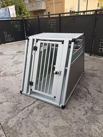 Trasportino per cane L60.5 x P92 x H68 alluminio