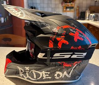 Casco Airoh Motocross Wraaap Smile taglia L