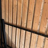 Materasso Ennerev ,rete a doghe e letto in ferro