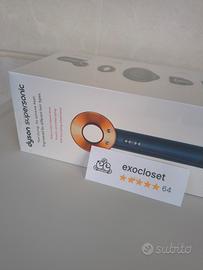 Dyson Supersonic HD08 Blu e Oro - Nuovo sigillato