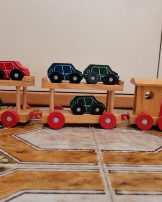 Giochi di legno: trenino e camioncino
