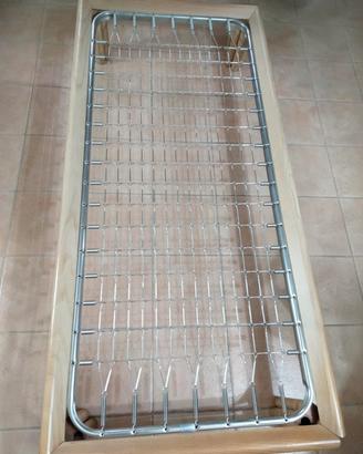 Rete Letto Singola con Struttura in Legno Massello