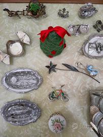 Oggettistica vintage argento e placato