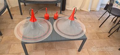 Coppia di Lampadari Vintage Anni '70 Space Age