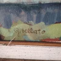 Dipinto Olio su tela quadro paesaggio