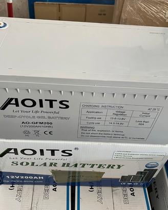 2 Batterie Gel 200 AH 12 V