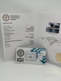 DIAMANTE NATURLE CERTIFICATO IGI
