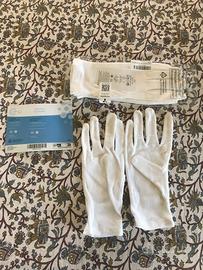 Guanti 100% cotone 3 paia Tg M