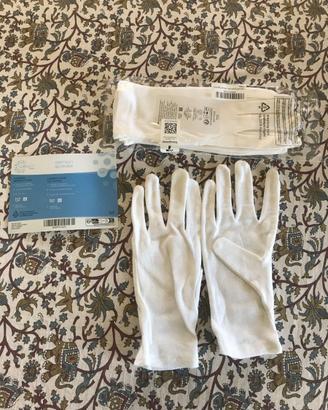 Guanti 100% cotone 3 paia Tg M