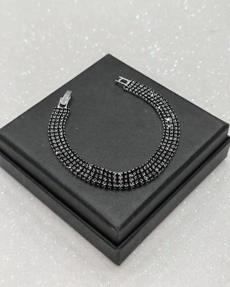 Bracciale Tennis Colore Nero 