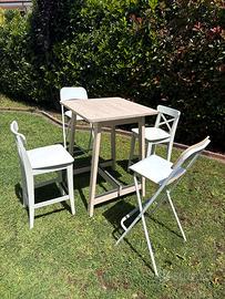 Set tavolo alto piu sedie