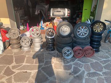 Vari Cerchi mini 10 12 13 pollici ferro e lega