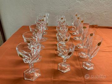 Servizio bicchieri cristallo
