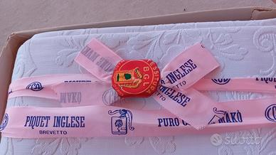 Tessuto piquet inglese bianco 