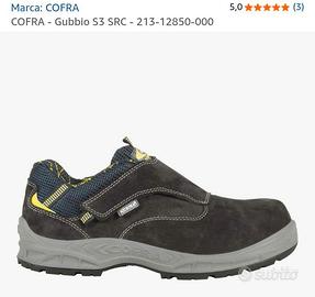 scarpe numero 44 antinfortunistiche cofra