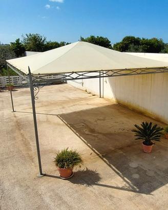 GAZEBO 5X6 CON TELO PVC
