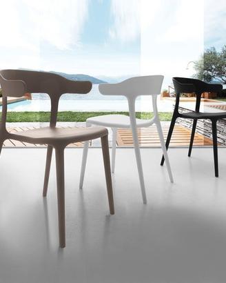 Sedia poltroncina polipropilene bar locali