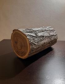 Tronchetto di Legno al Naturale 🪵con corteccia 