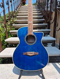 Chitarra acustica elettrificata Eko NXT Blue