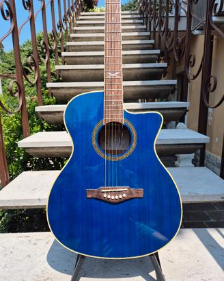 Chitarra acustica elettrificata Eko NXT Blue
