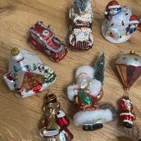 7 addobbi albero Natale vetro decorato