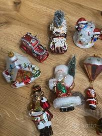 7 addobbi albero Natale vetro decorato