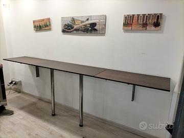 Mensole in wenge' per sette posti