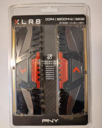 Ram gaming PNY XLR8 16 GB di RAM DDR4 3200 MHz