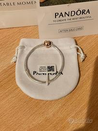 Bracciale Pandora con Chiusura a Cuore In Oro Rosa