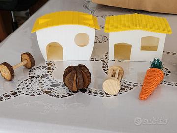 Set case e giochi x criceti 
