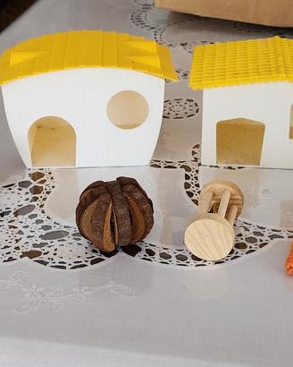 Set case e giochi x criceti 
