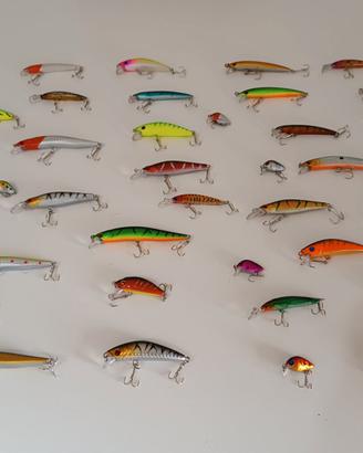 40 esche artificiali pesca nuove lago fiume mare