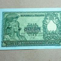 Banconota cinquanta lire 