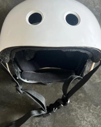 Casco skate -roller bianco